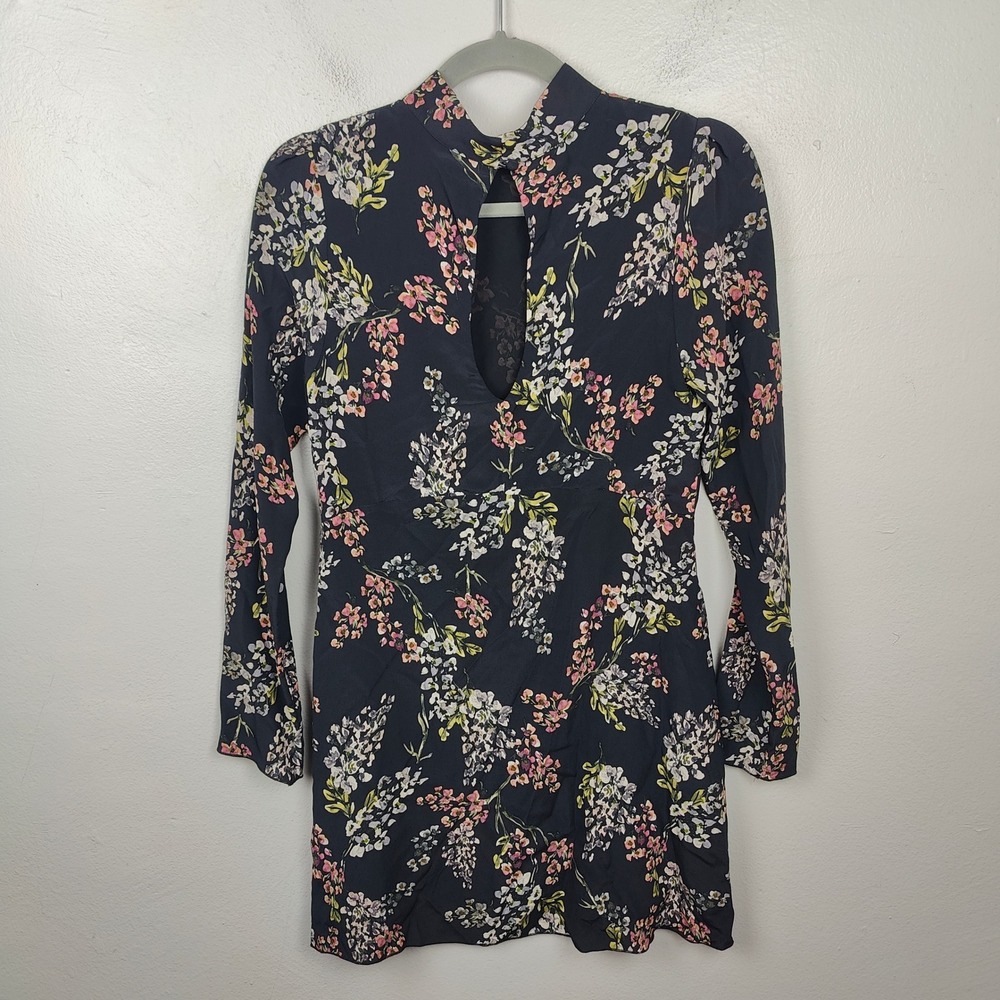 Stone Cold Fox Black Floral Long Sleeve Dress - Picture 5 of 9